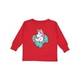 thumbnail image 1 of Inktastic Unicorn Donut Boys or Girls Long Sleeve Toddler T-Shirt, 1 of 5