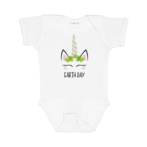 Inktastic Unicorn Earth Day Girls Baby Bodysuit