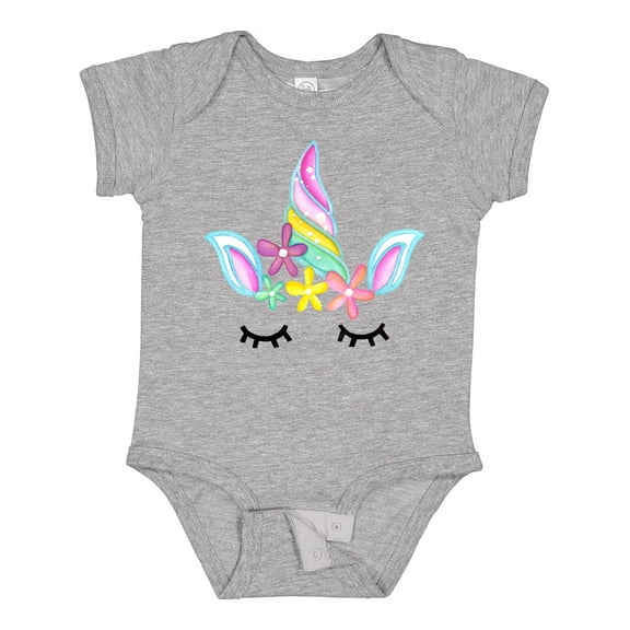 Inktastic Unicorn Face Girls Baby Bodysuit