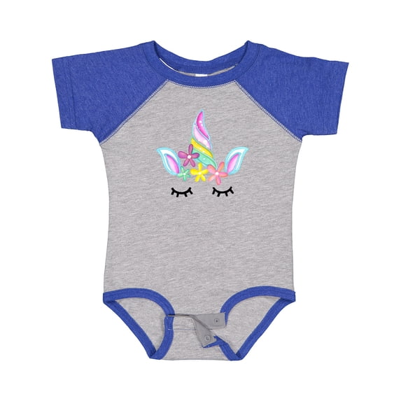 Inktastic Unicorn Face Girls Baby Bodysuit