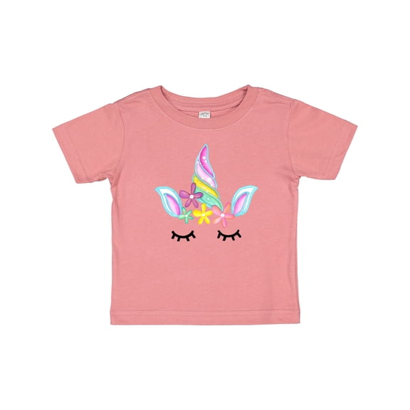Inktastic Unicorn Face Girls Baby T-Shirt