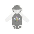 thumbnail image 1 of Inktastic Unicorn Face Girls Long Sleeve Baby Bodysuit, 1 of 5