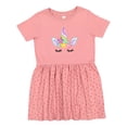 thumbnail image 1 of Inktastic Unicorn Face Girls Toddler Dress, 1 of 5
