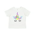 thumbnail image 1 of Inktastic Unicorn Face Girls Toddler T-Shirt, 1 of 5