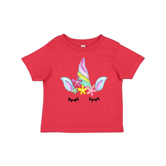 Inktastic Unicorn Face Girls Toddler T-Shirt
