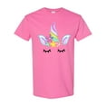 thumbnail image 1 of Inktastic Unicorn Face T-Shirt, 1 of 5