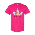 thumbnail image 1 of Inktastic Unicorn Face T-Shirt, 1 of 5