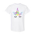 thumbnail image 1 of Inktastic Unicorn Face T-Shirt, 1 of 5