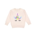 thumbnail image 1 of Inktastic Unicorn Face Toddler Sweatshirt, 1 of 4