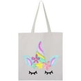 thumbnail image 1 of Inktastic Unicorn Face Tote Bag, 1 of 4
