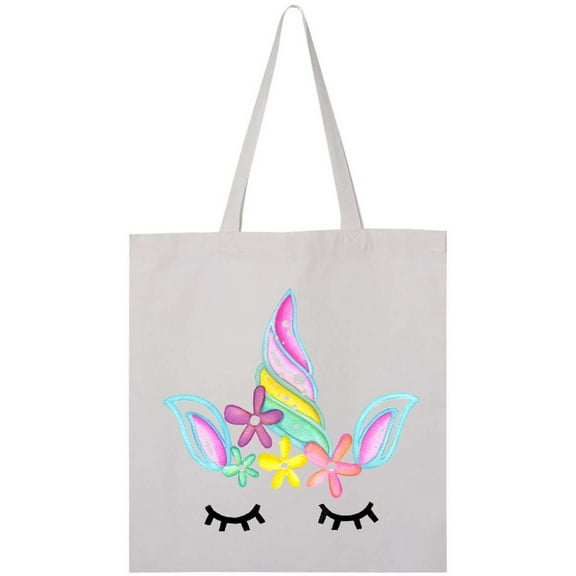 Inktastic Unicorn Face Tote Bag