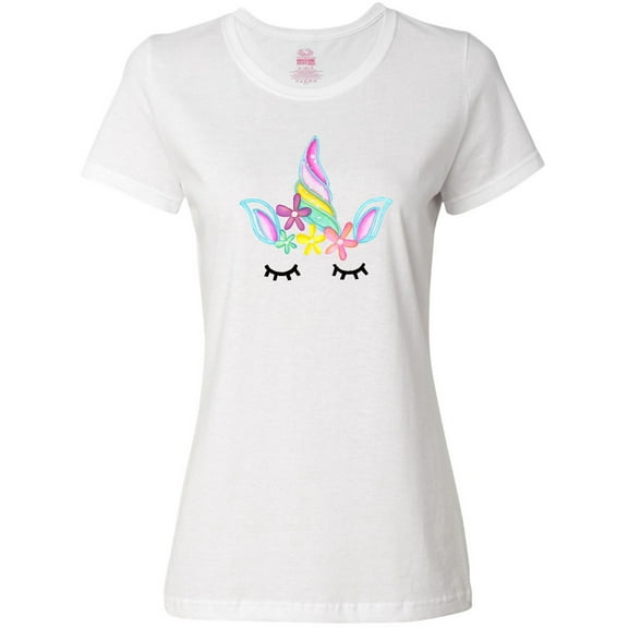 Inktastic Unicorn Face Women's T-Shirt