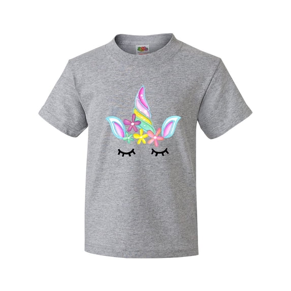 Inktastic Unicorn Face Youth T-Shirt