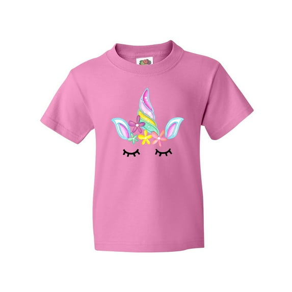 Inktastic Unicorn Face Youth T-Shirt