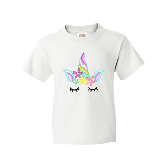 Inktastic Unicorn Face Youth T-Shirt