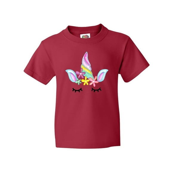 Inktastic Unicorn Face Youth T-Shirt