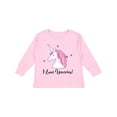 thumbnail image 1 of Inktastic Unicorn Girls Cute Fantasy Girls Long Sleeve Toddler T-Shirt, 1 of 5