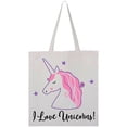 thumbnail image 1 of Inktastic Unicorn Girls Cute Fantasy Tote Bag, 1 of 4