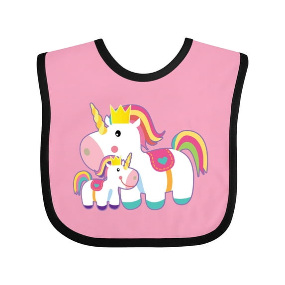 Inktastic Unicorn Lover Mom Daughter Grandma Grandchild Girls Baby Bib