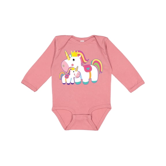 Inktastic Unicorn Lover Mom Daughter Grandma Grandchild Girls Long Sleeve Baby Bodysuit
