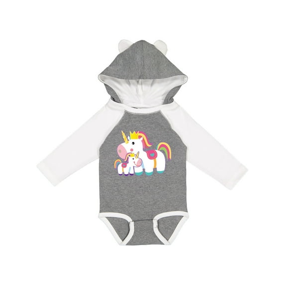 Inktastic Unicorn Lover Mom Daughter Grandma Grandchild Girls Long Sleeve Baby Bodysuit