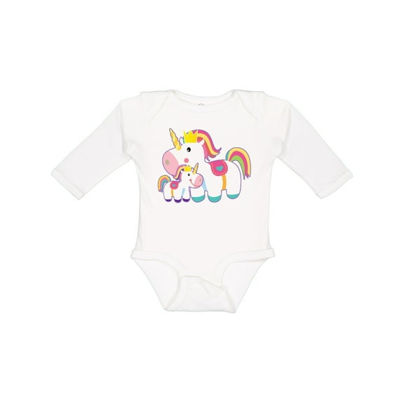 Inktastic Unicorn Lover Mom Daughter Grandma Grandchild Girls Long Sleeve Baby Bodysuit