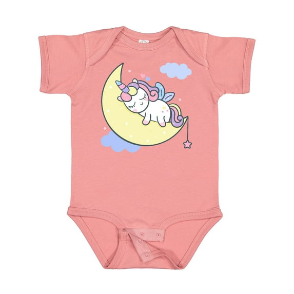 Inktastic Unicorn Moon Girls Baby Bodysuit