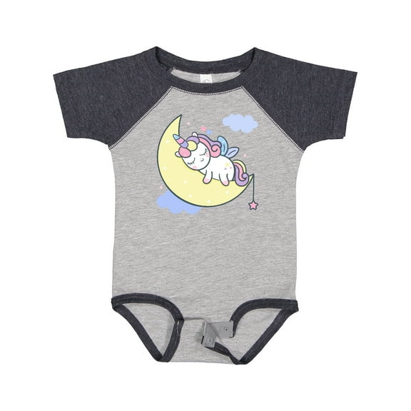 Inktastic Unicorn Moon Girls Baby Bodysuit