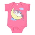 thumbnail image 1 of Inktastic Unicorn Moon Girls Baby Bodysuit, 1 of 5