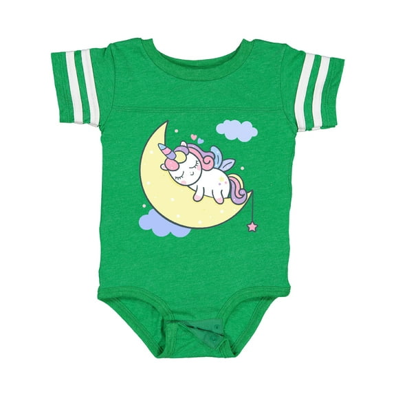 Inktastic Unicorn Moon Girls Baby Bodysuit
