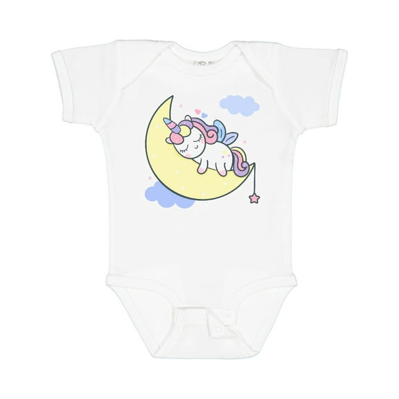 Inktastic Unicorn Moon Girls Baby Bodysuit