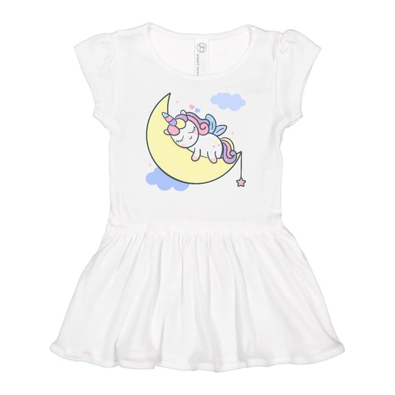 Inktastic Unicorn Moon Girls Baby Dress