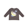 thumbnail image 1 of Inktastic Unicorn Moon Girls Long Sleeve Toddler T-Shirt, 1 of 5