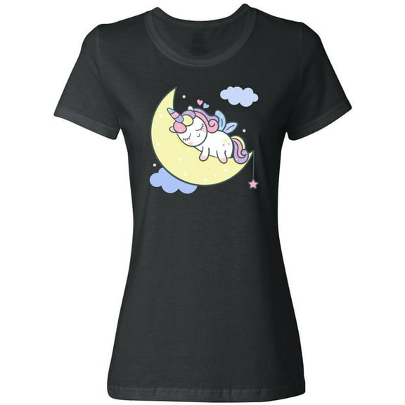 Inktastic Unicorn Moon Women's T-Shirt