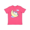 thumbnail image 1 of Inktastic Unicorn Moon Youth T-Shirt, 1 of 5