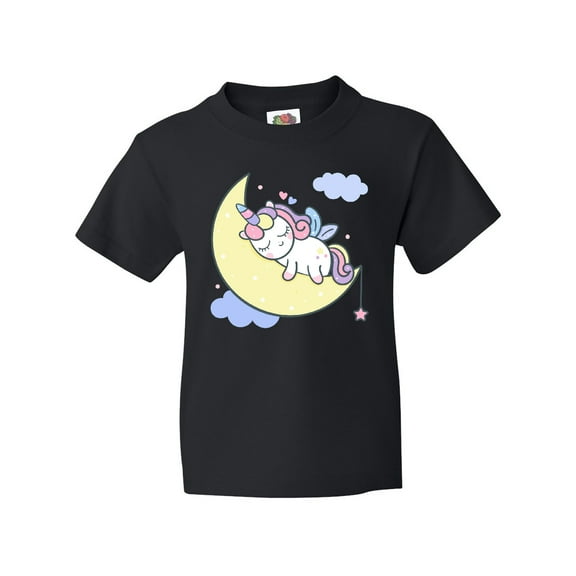Inktastic Unicorn Moon Youth T-Shirt
