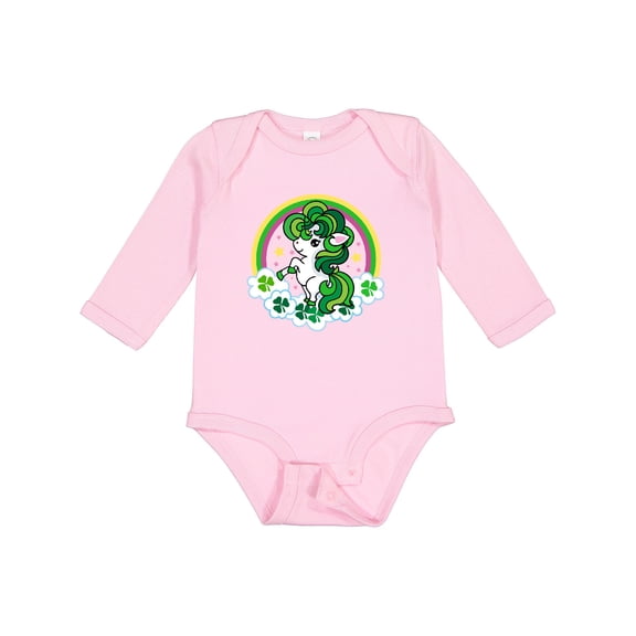 Inktastic Unicorn St Patricks Day Irish Girls Long Sleeve Baby Bodysuit