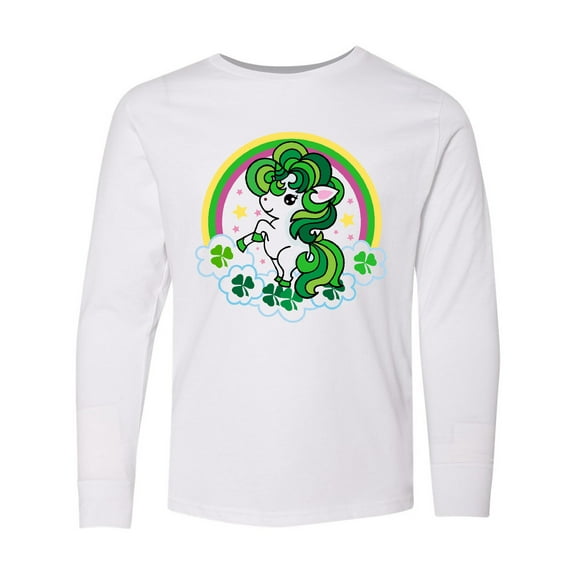 Inktastic Unicorn St Patricks Day Irish Long Sleeve Youth T-Shirt