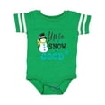 thumbnail image 1 of Inktastic Up to Snow Good with Snowman and Snowflakes Boys or Girls Baby Bodysuit, 1 of 5