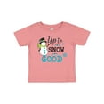 thumbnail image 1 of Inktastic Up to Snow Good with Snowman and Snowflakes Boys or Girls Baby T-Shirt, 1 of 5