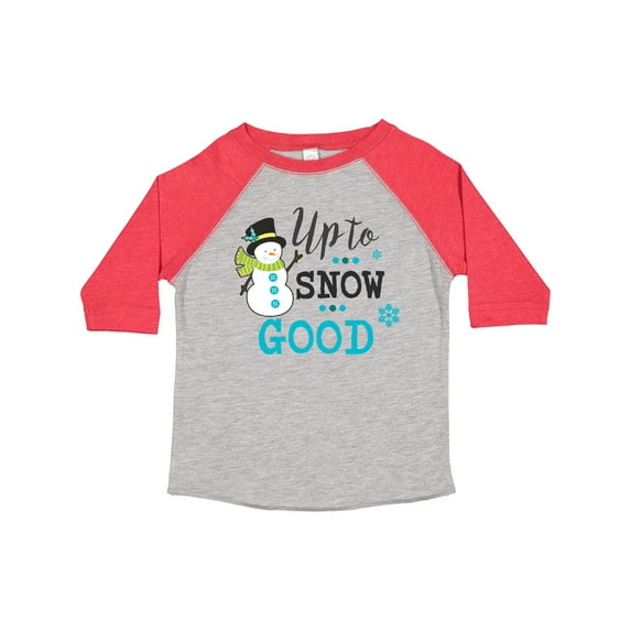Inktastic Up to Snow Good with Snowman and Snowflakes Boys or Girls Toddler T-Shirt