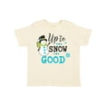 thumbnail image 1 of Inktastic Up to Snow Good with Snowman and Snowflakes Boys or Girls Toddler T-Shirt, 1 of 5