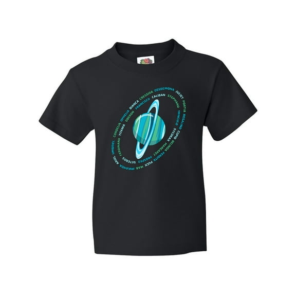 Inktastic Uranus and Its Named Moons Youth T-Shirt