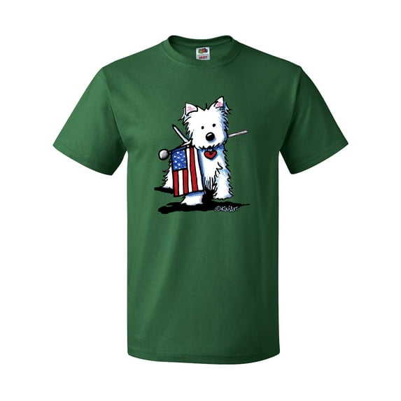 Inktastic Us Flag Westie T-Shirt