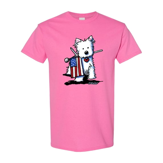 Inktastic Us Flag Westie T-Shirt