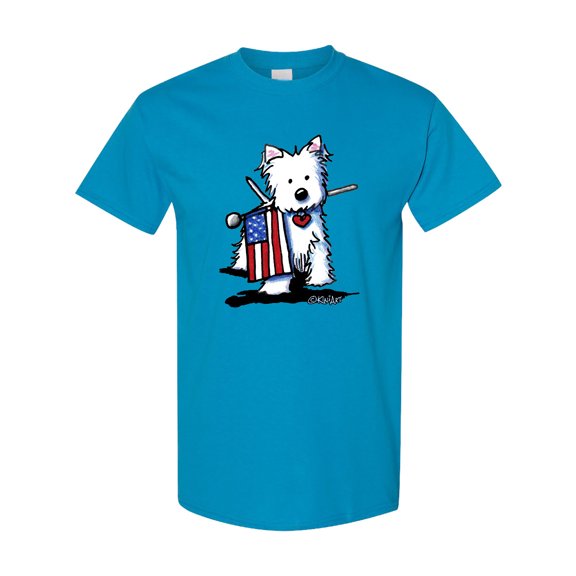 Inktastic Us Flag Westie T-Shirt