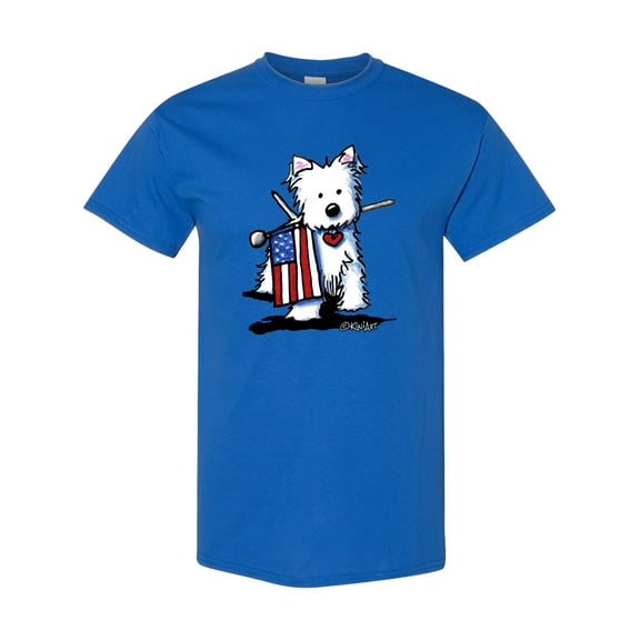 Inktastic Us Flag Westie T-Shirt