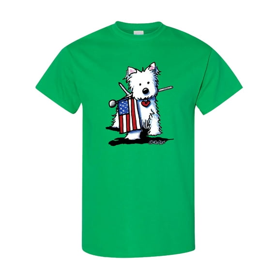 Inktastic Us Flag Westie T-Shirt