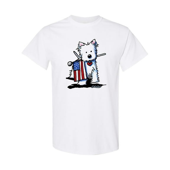 Inktastic Us Flag Westie T-Shirt