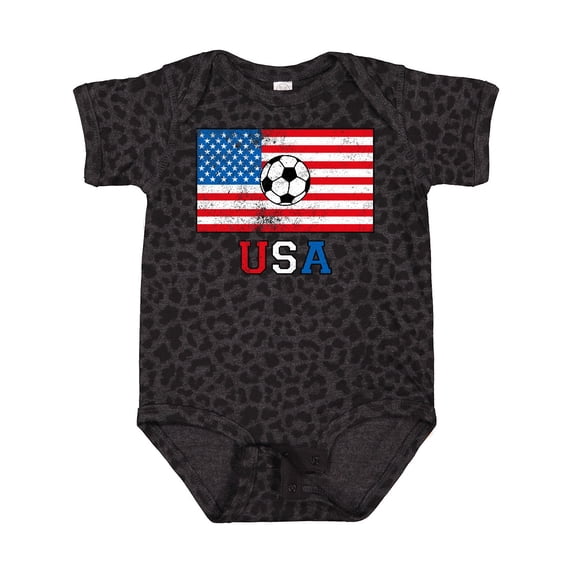 Inktastic USA Soccer Boys or Girls Baby Bodysuit